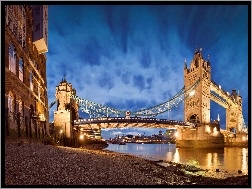 Anglia, Panorama, Most Tower Bridge, Rzeka, Londyn